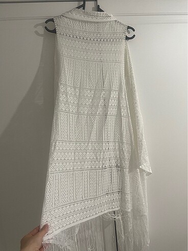 Beyaz pareo - Görsel 5