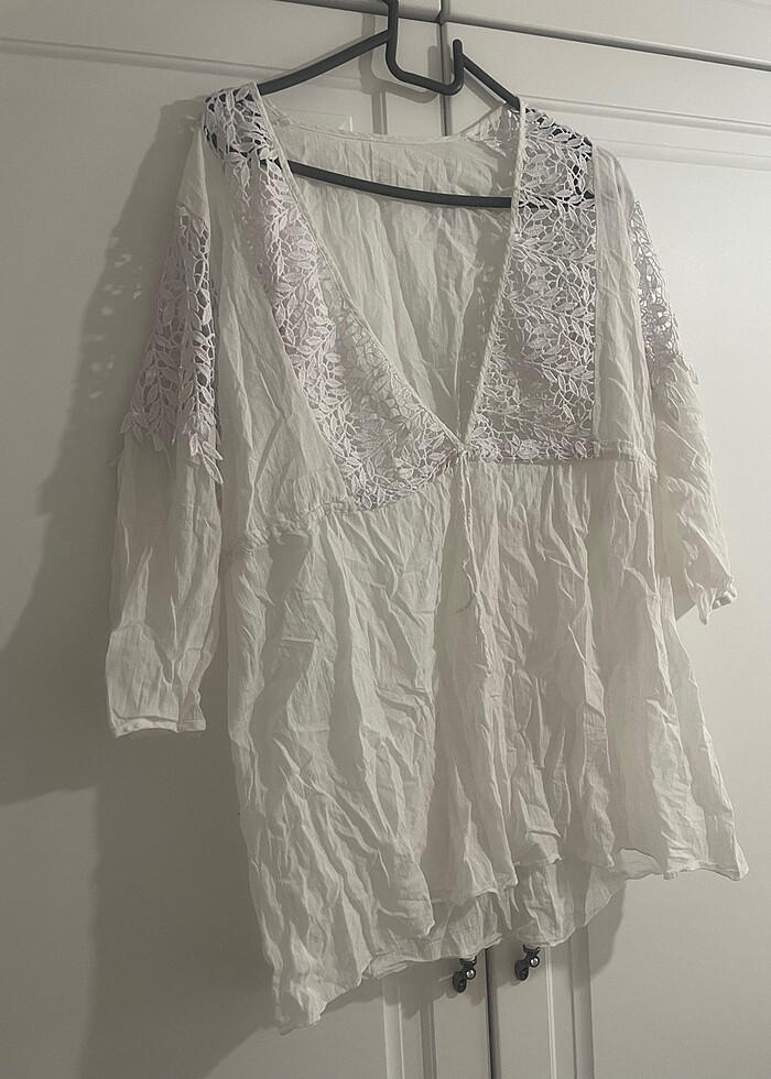 Beyaz pareo - Görsel 2