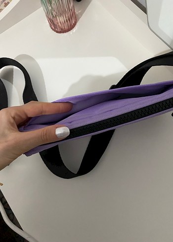 Mor Kadın Çapraz Çanta Fermuarlı - Görsel 3