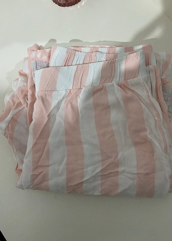Pembe Dantel Detaylı pijama - Görsel 2