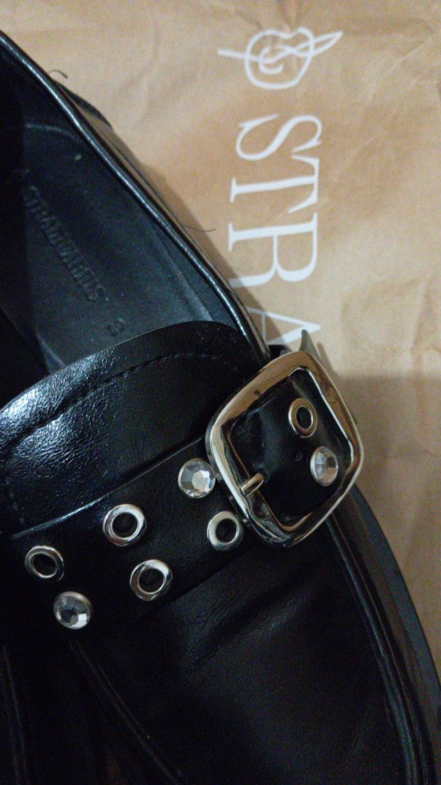 Kadın Gri Deri Toka Detaylı Loafer - Görsel 2