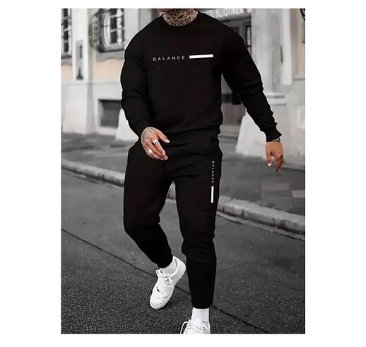 Erkek eşortman takımı balance baskılı