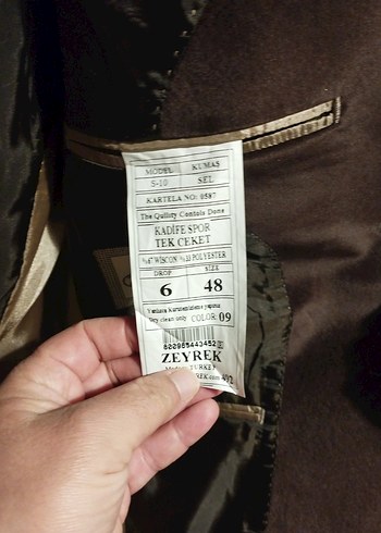 Kahverengi Erkek Ofis Takım Elbise Ceketi - Görsel 4