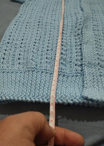 El örgüsü bebek yelek - Görsel 4