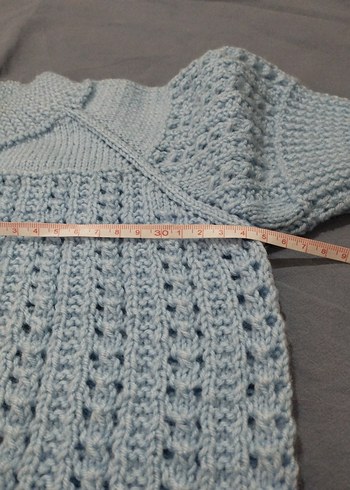 El örgüsü bebek yelek - Görsel 5