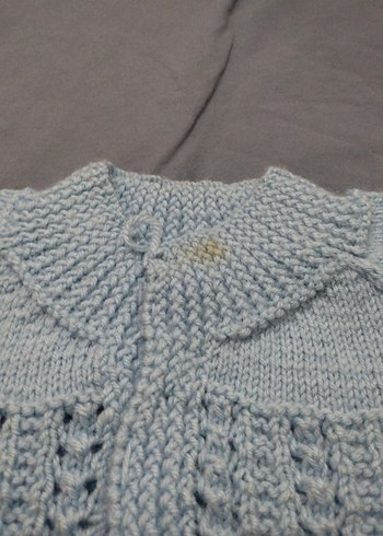 El örgüsü bebek yelek - Görsel 3