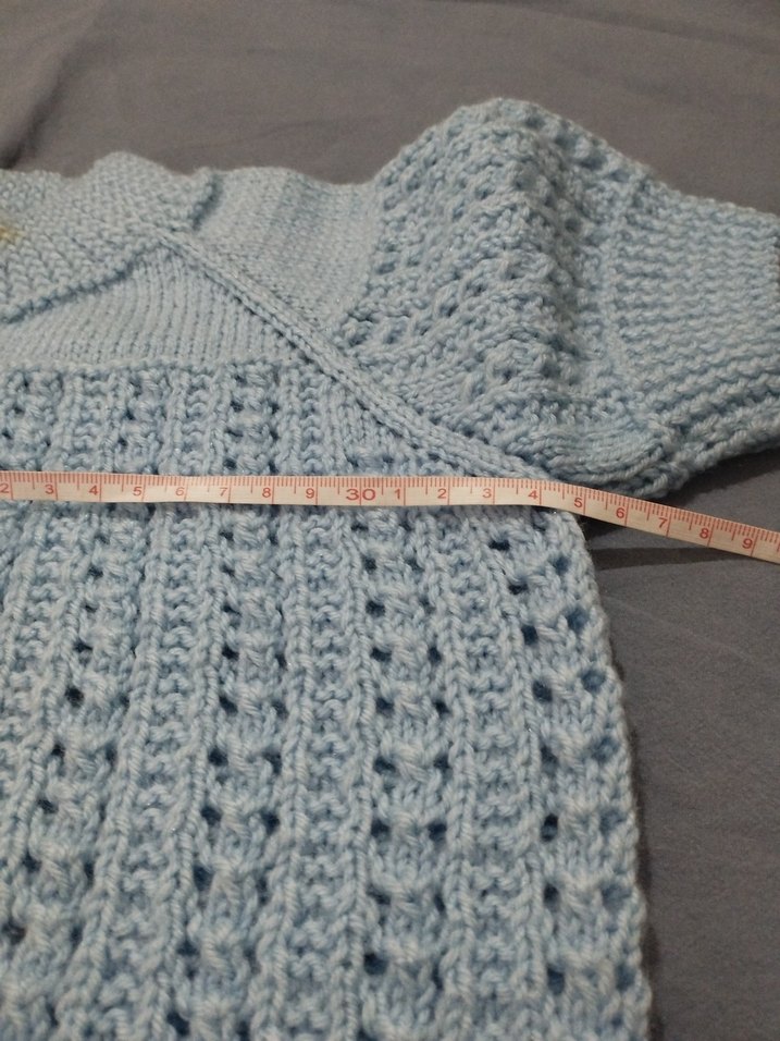 El örgüsü bebek yelek - Görsel 5