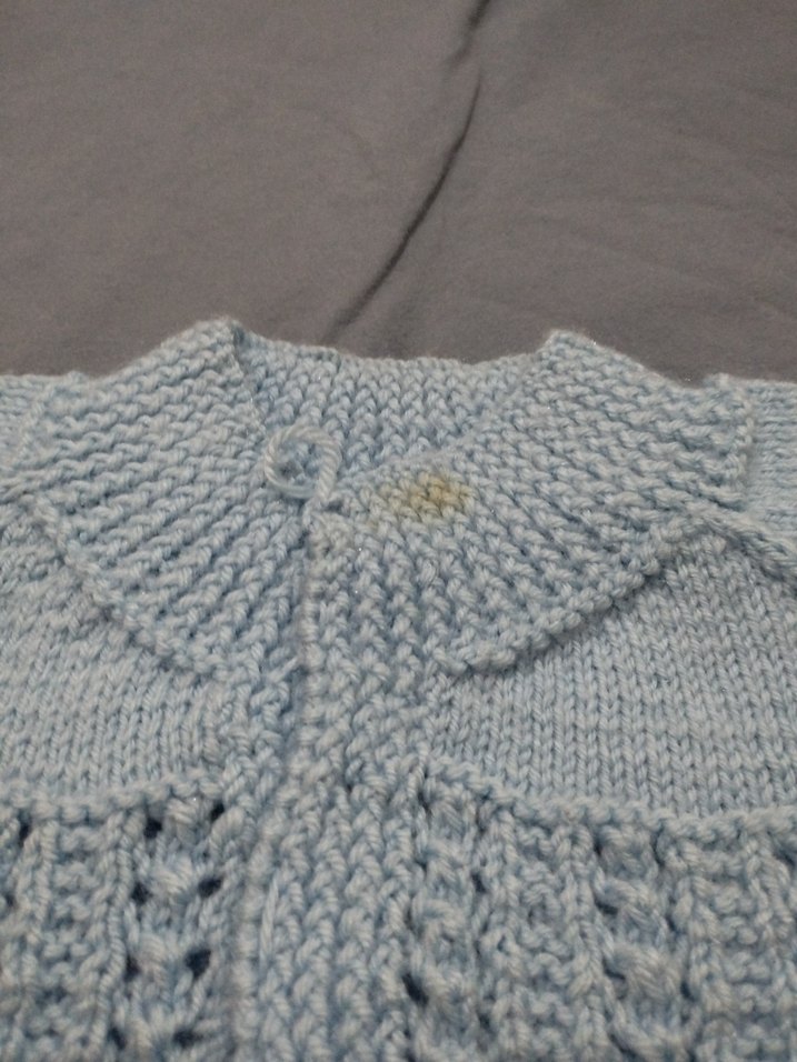 El örgüsü bebek yelek - Görsel 3