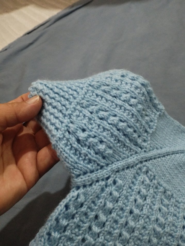 El örgüsü bebek yelek - Görsel 2