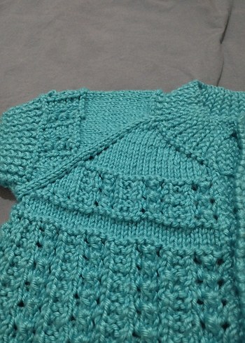 El örgüsü bebek yelek - Görsel 2