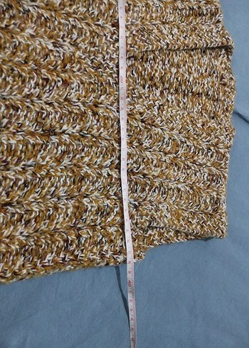 Bohem Tarz Uzun Kahverengi Örgü Süveter - Görsel 5