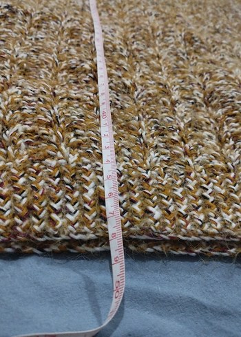 Bohem Tarz Uzun Kahverengi Örgü Süveter - Görsel 4