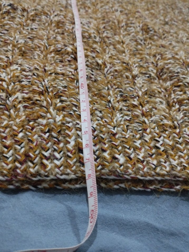 Bohem Tarz Uzun Kahverengi Örgü Süveter - Görsel 4