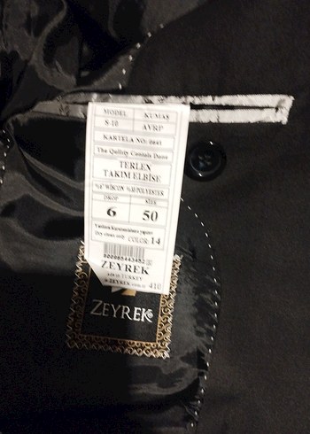 Erkek Siyah Düğmeli Ceket, Notch Yaka, Regular Fit - Damatlık - Görsel 9