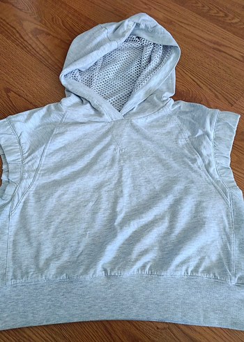40 Beden Kolsuz Triko Kapüşonlu Spor Sweatshirt