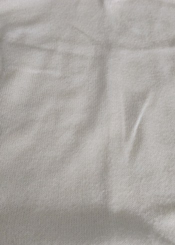 V Yaka Beyaz Kadın Kazak - Görsel 3