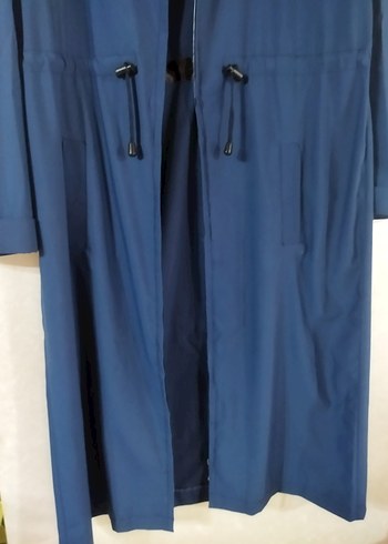 Kadın Lacivert Uzun Boy Yağmurluk - Görsel 2