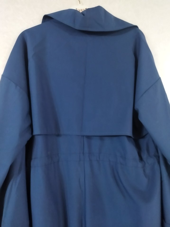 Kadın Lacivert Uzun Boy Yağmurluk - Görsel 4