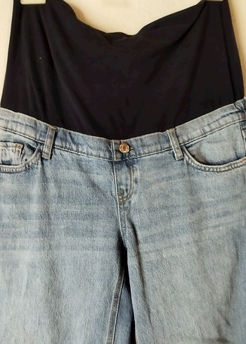 Beli Kemerli Hamile Kot Pantolon - Görsel 4