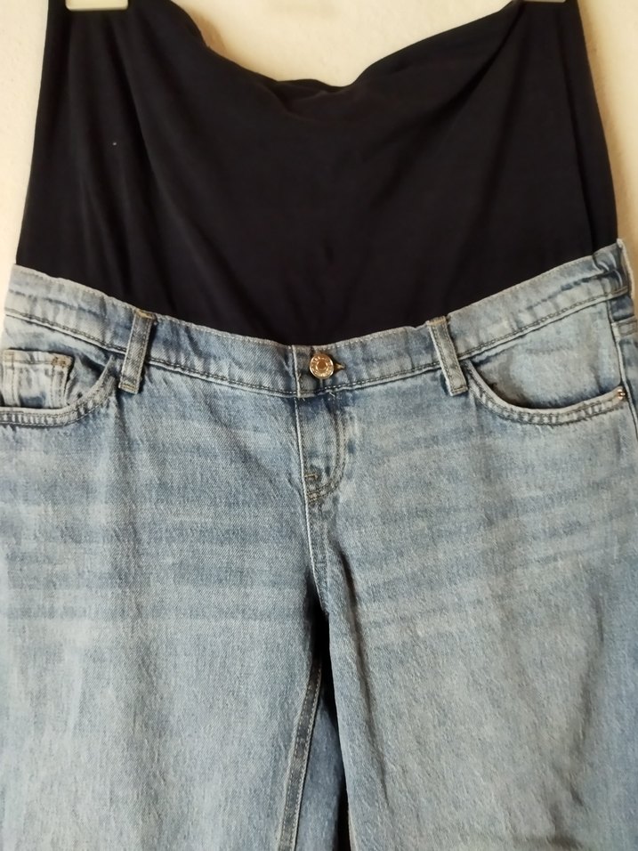 Beli Kemerli Hamile Kot Pantolon - Görsel 4