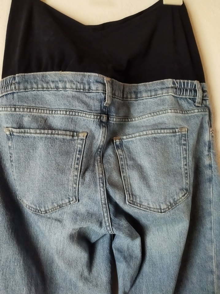 Beli Kemerli Hamile Kot Pantolon - Görsel 3