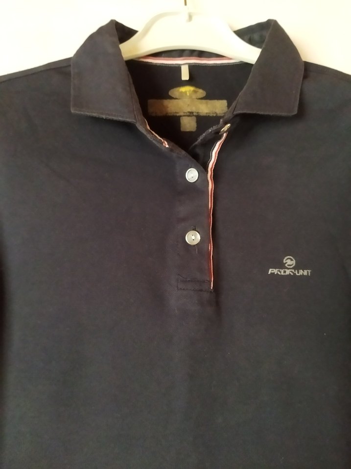 Siyah Düğmeli Kısa Kollu Polo Tişört - Görsel 4