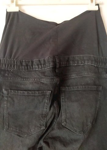 Siyah Normal Boy Hamile Denim Pantolon - Görsel 3