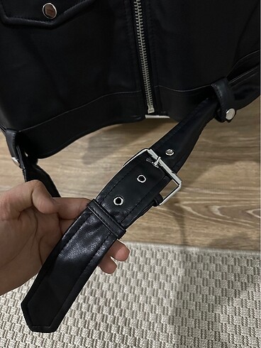 m Beden siyah Renk Stradivarius deri ceket