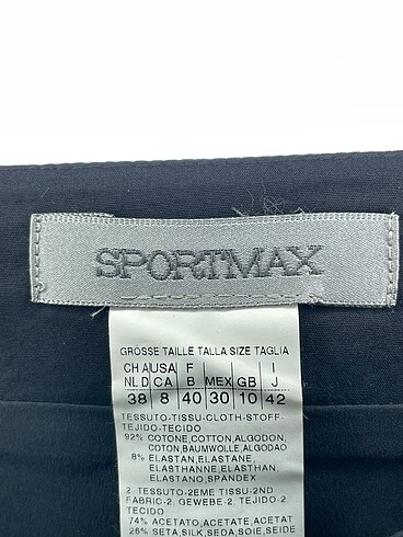 38 Beden siyah Renk Sportmax Uzun Etek %70 İndirimli.