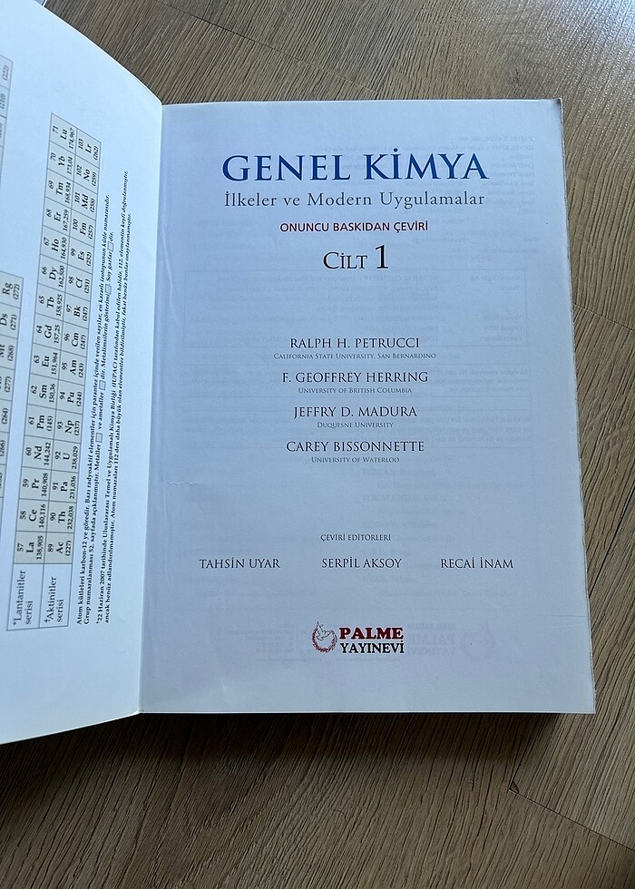 Palme Yayınevi Genel Kimya üniversite ders kitabı - Görsel 5