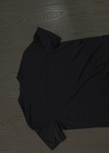 Siyah Baskılı Erkek Tişörtü, Kısa Kollu, Rahat Kesim - Görsel 3