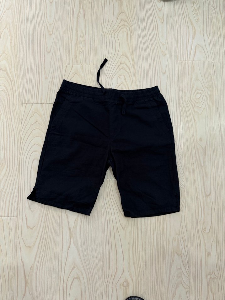 Erkek Siyah Elastik Bel Denim Şort - Görsel 3