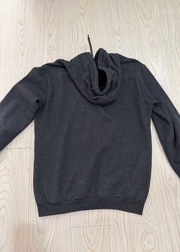 KOTON Brooklyn Baskılı Kapüşonlu Gri Sweatshirt - Görsel 3