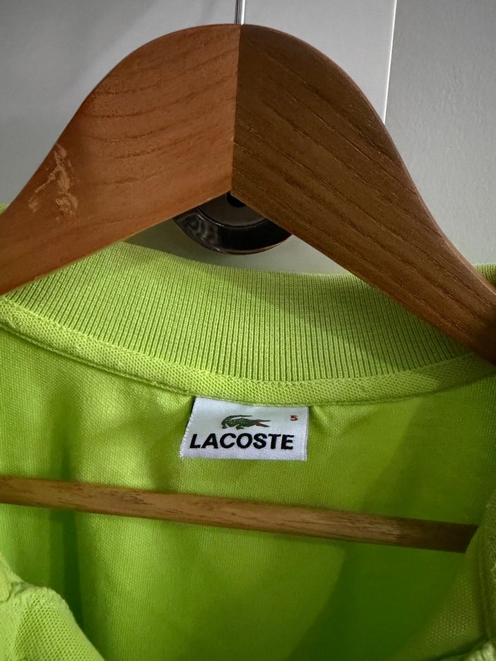 Lacoste Erkek Yeşil Polo Yaka Kısa Kollu Tişört - Görsel 2