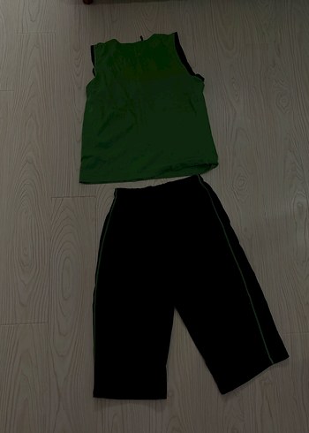 Erkek Çocuk Yeşil Oversize Eşofman Takımı - Görsel 2