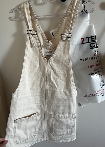 Pull and Bear Kadin Beyaz Askili Tulum Pull Bear