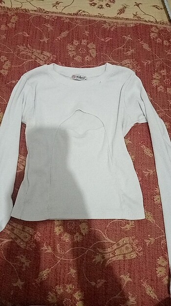 Adesso Beyaz dekolteli crop
