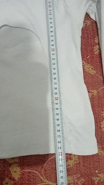 m Beden beyaz Renk Beyaz dekolteli crop