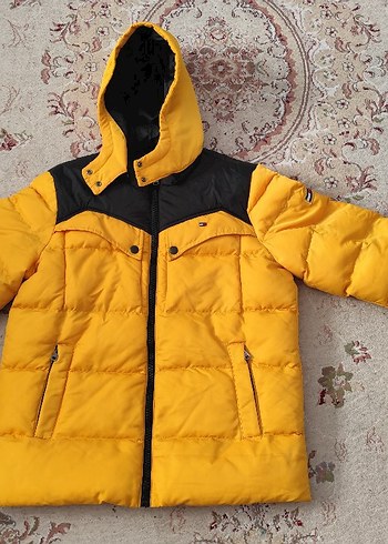 Sarı Kapüşonlu erkek  Mont - Görsel 2