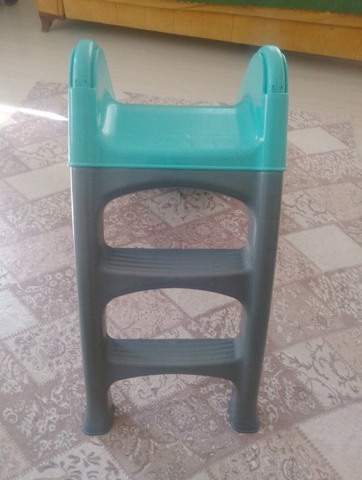 Turkuaz ve Gri Çocuk Kaydırağı - Görsel 3