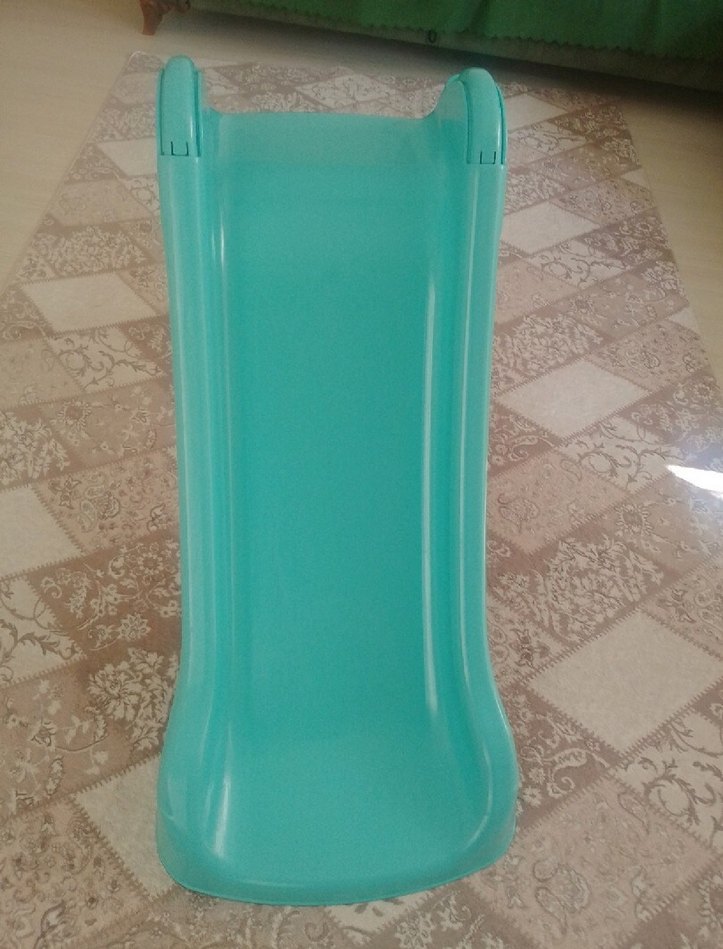 Turkuaz ve Gri Çocuk Kaydırağı - Görsel 2