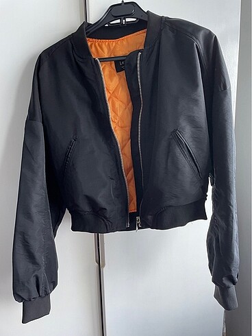 Siyah bomber ceket