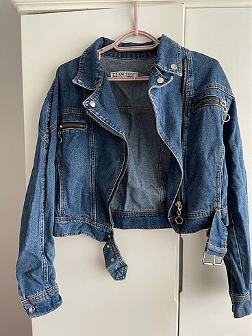 Crop kot ceket