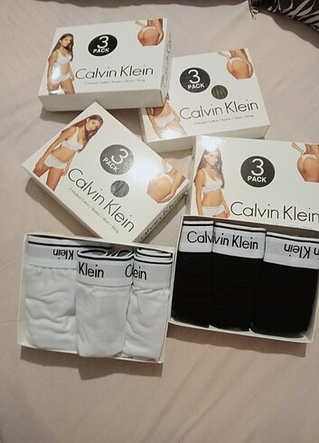 Calvin Klein Calvin Klein Büstiyer takım 3 lü set tanga külot 