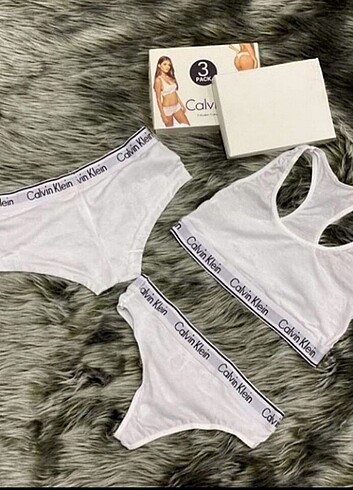 CK büstiyer takım 3 lü set 