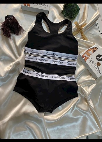 Calvin Klein Siyah Mini Atlet ve Külot Takımı