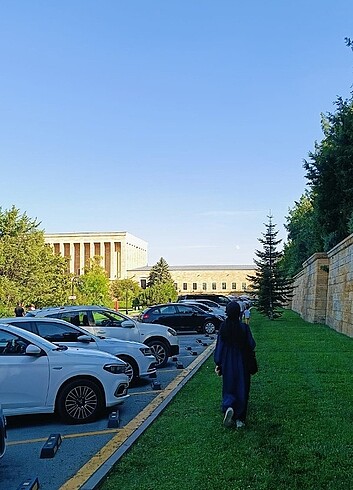 Önü dantelli lacivert tesettür elbise - Görsel 5