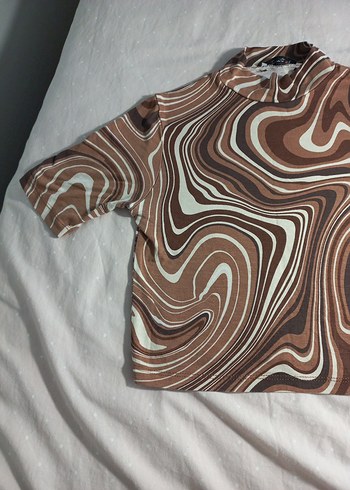 s Beden Kadın Kahverengi Batik Bluz