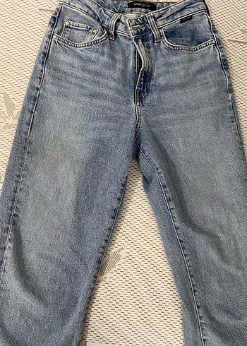 26 Beden Kadın Mavi mom Denim Pantolon