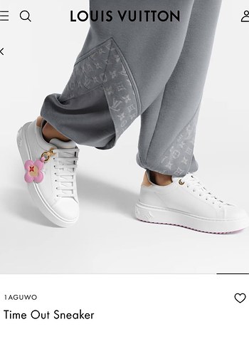 Louis Vuitton Time Out Beyaz Sneaker